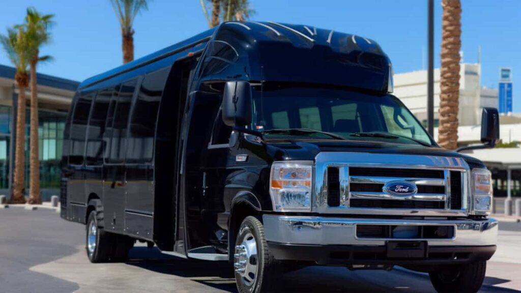 Black E450 Shuttle At Las Terminal