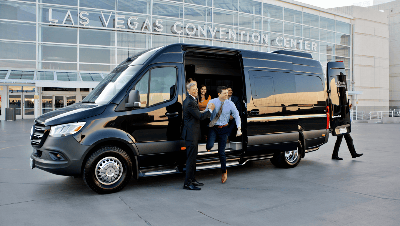 Chauffeured Mercedes Jet Executive Sprinter at the CES convention in Las Vegas - Personal Sedan Services