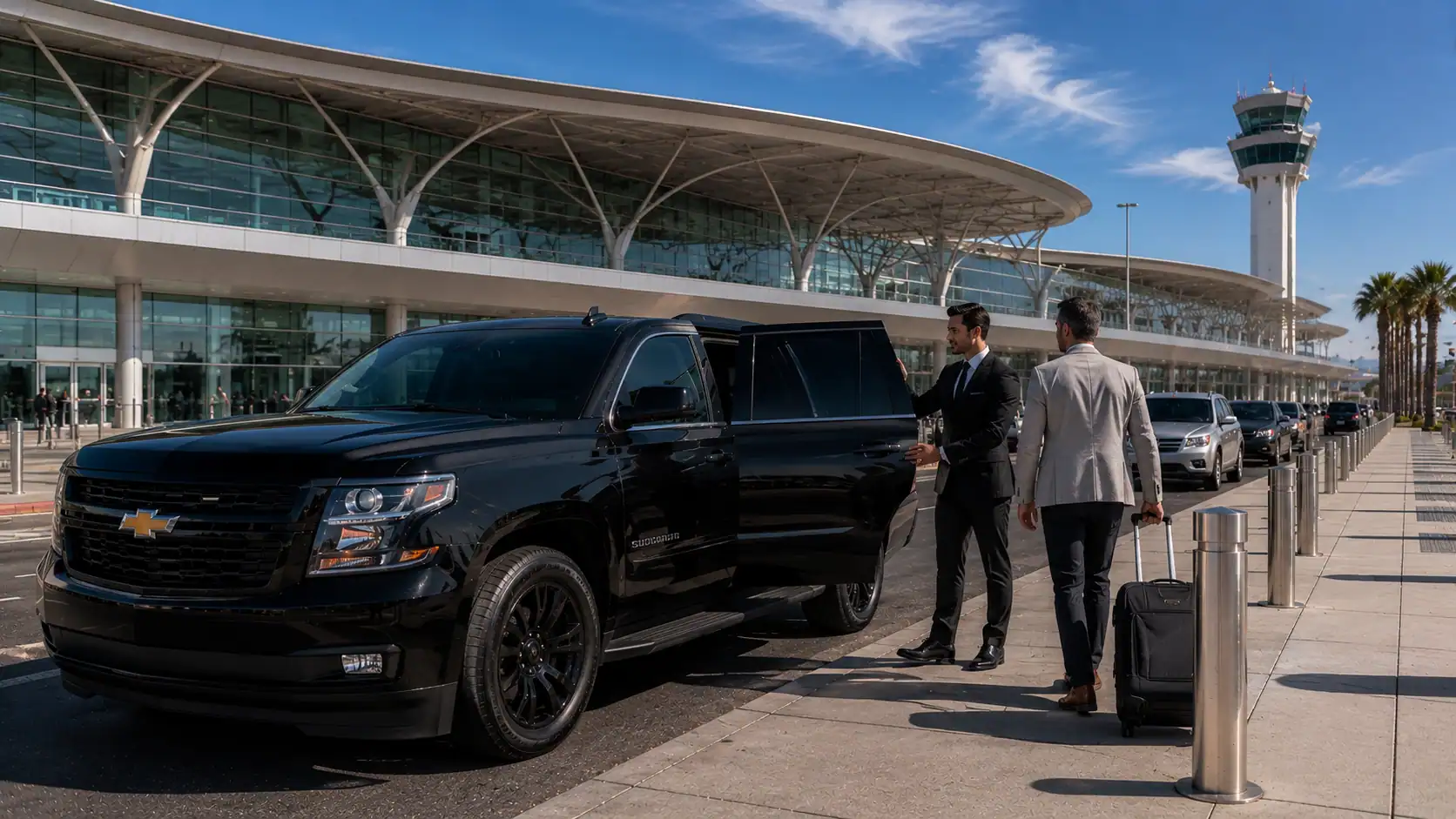 Personal Sedan Services Chevrolet Suburban at Las Vegas Airport Terminal 3 for Copa Airlines Latin America international passengers