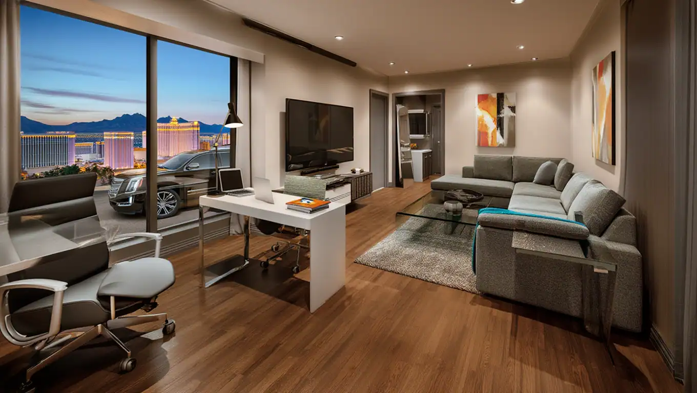 Corporate Apartment Living Room