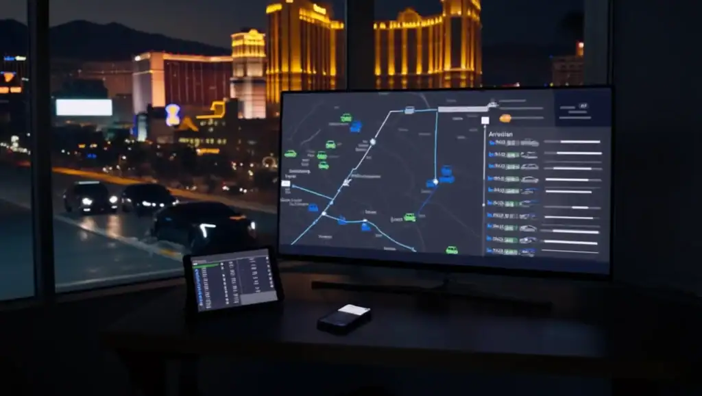 Dashboard Fleet Overview of a Destination Management System
