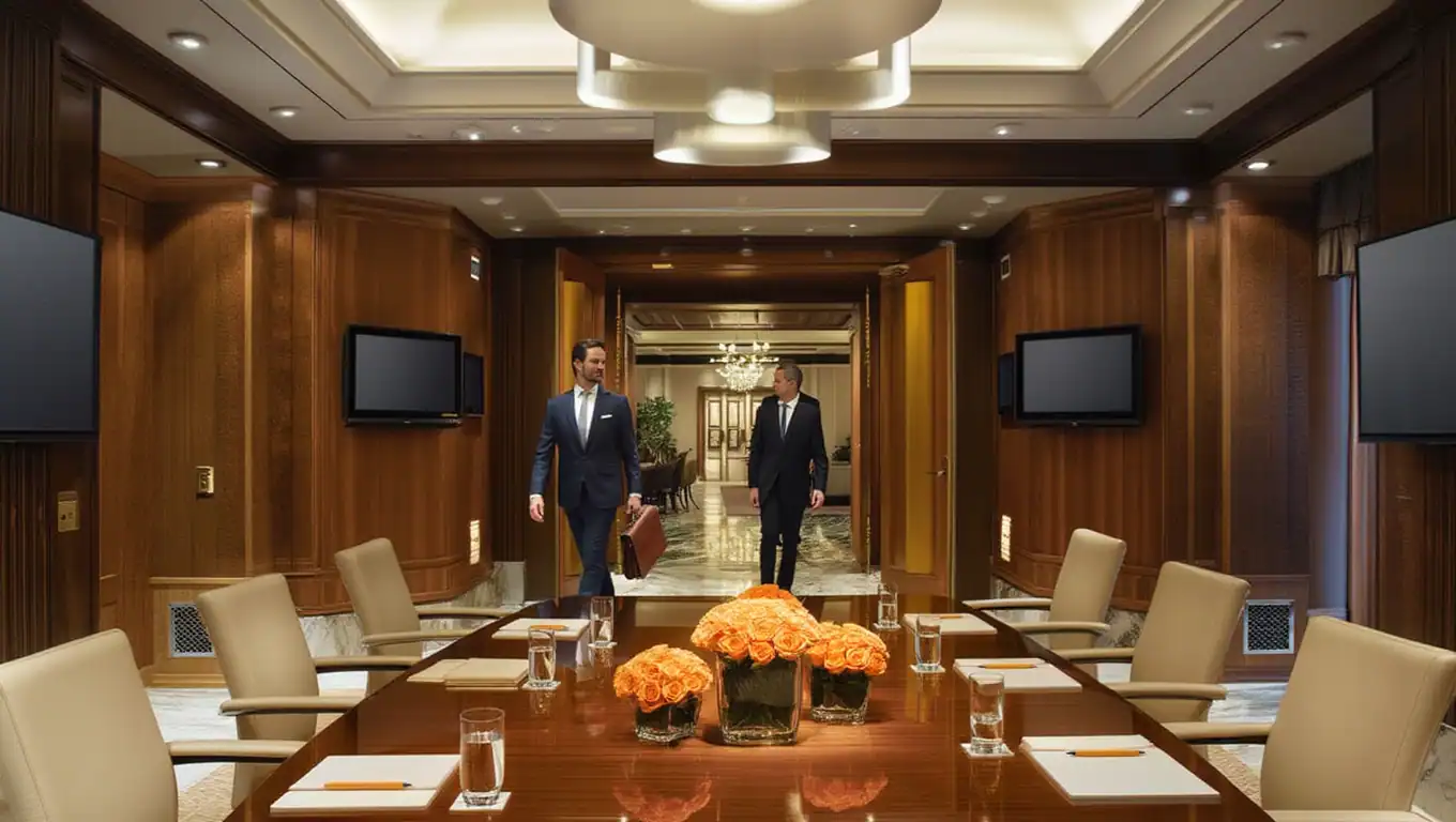 Executives Entering Boardroom