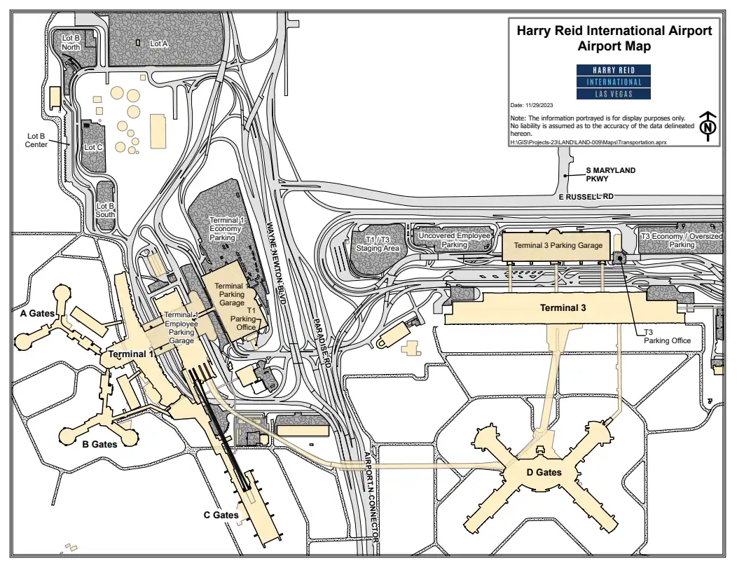 Las Vegas Airport Las Henry Reid International Airport Official Map – Personal Sedan Services Las Vegas Airport Las Henry Reid International Airport Official Map