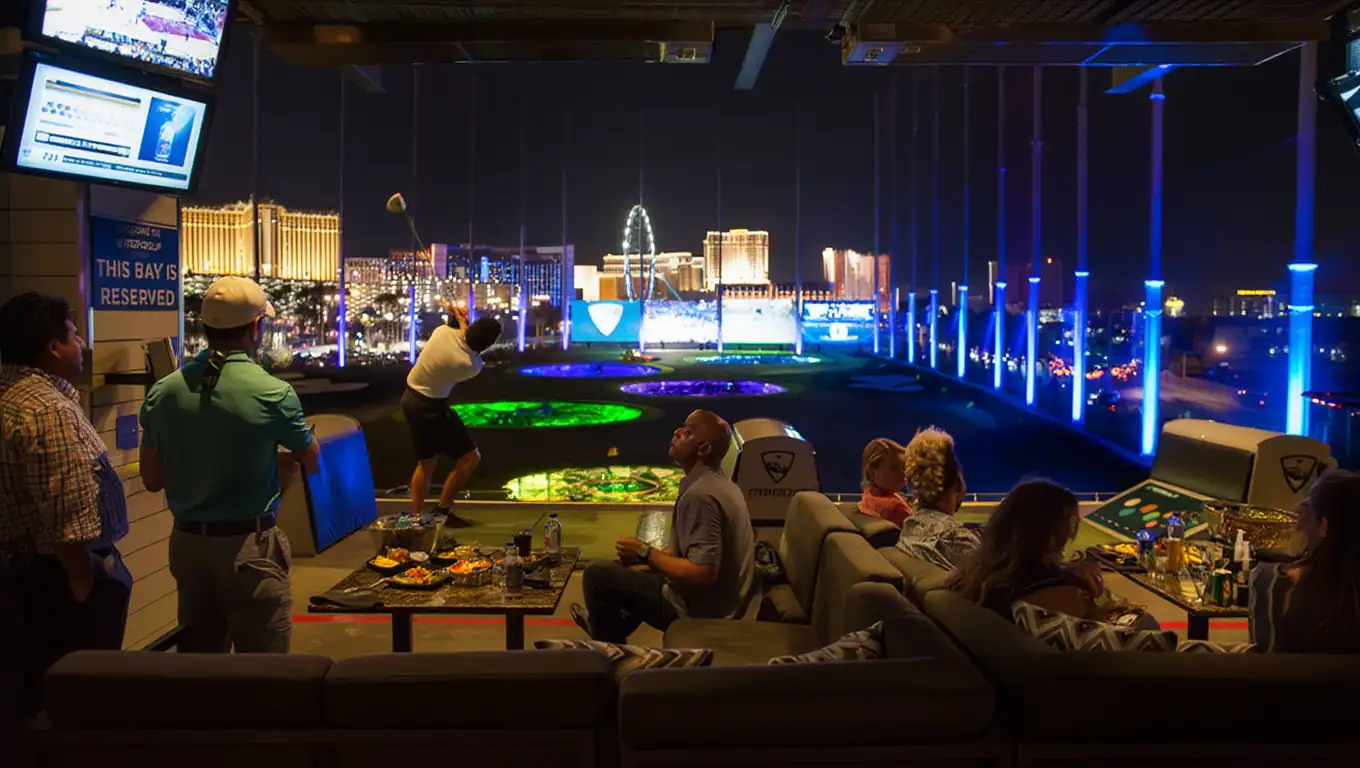 Topgolf Vip Suite Event in Las Vegas with work team