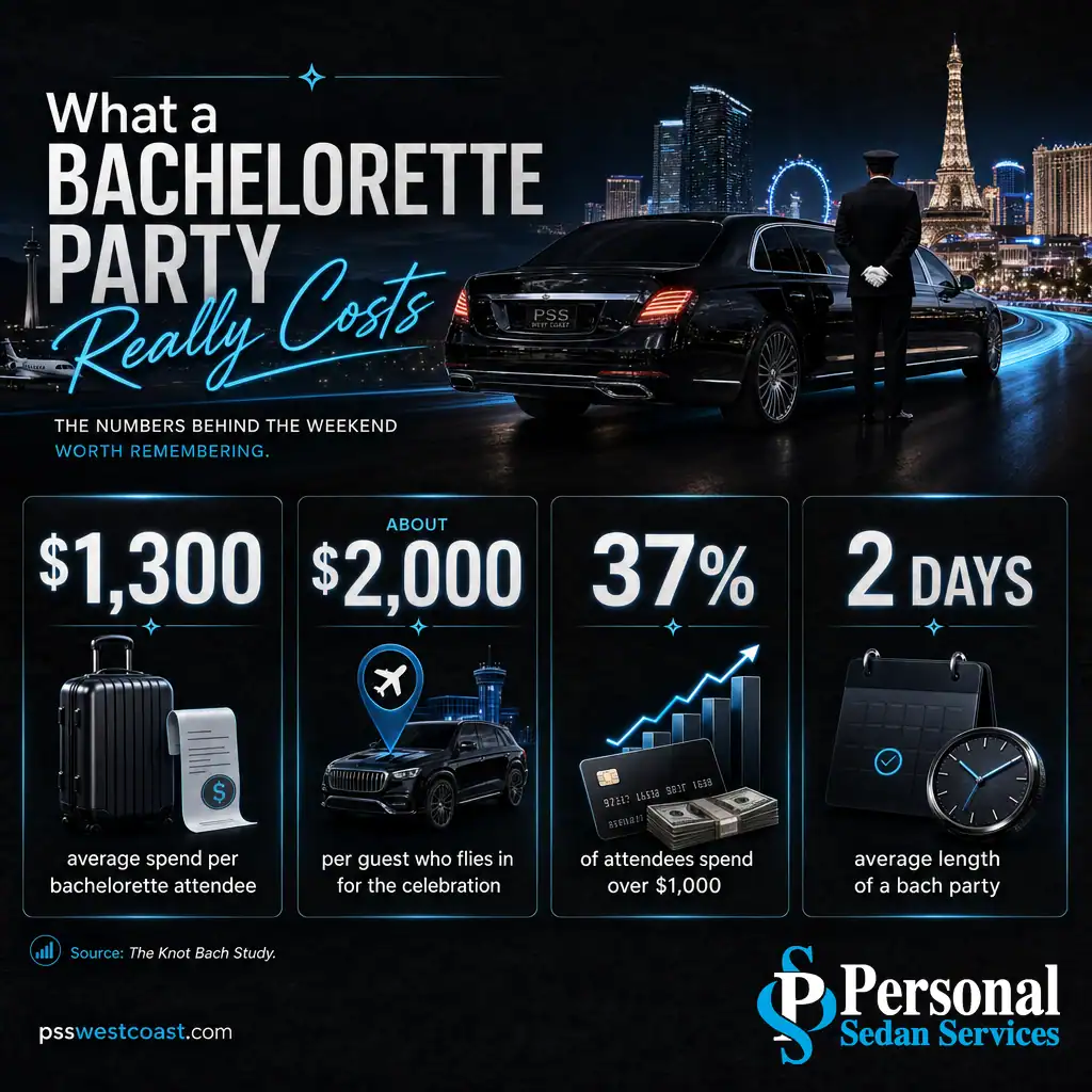 Bachelorette Party Cost Statistics The Knot – Personal Sedan Services Infographic of bachelorette party cost statistics: alt=