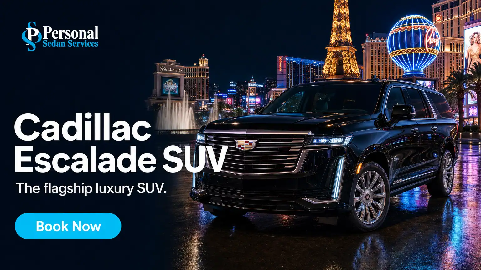Book the Cadillac Escalade SUV in Las Vegas with Personal Sedan Services