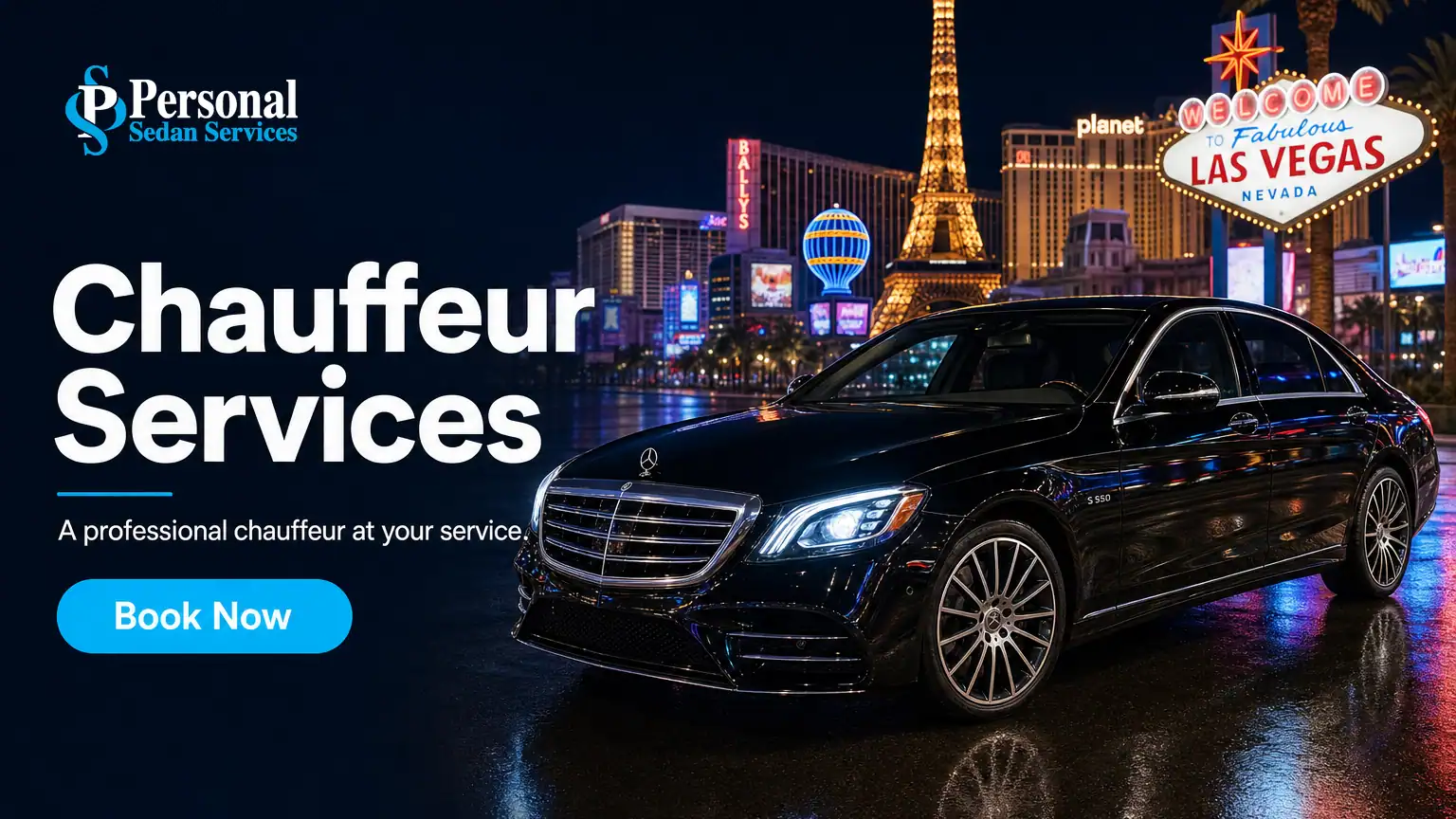 Book Chauffeur Services in Las Vegas with Personal Sedan Services
