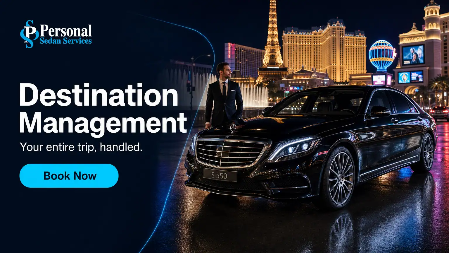 Book Destination Management in Las Vegas with Personal Sedan Services