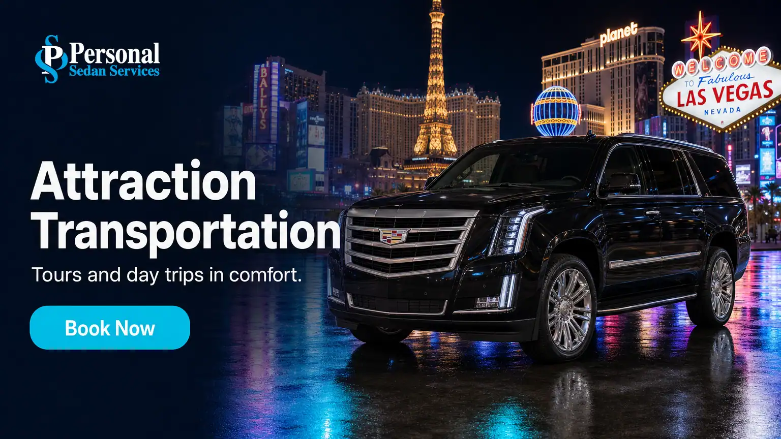Book Attractions in Las Vegas with Personal Sedan Services