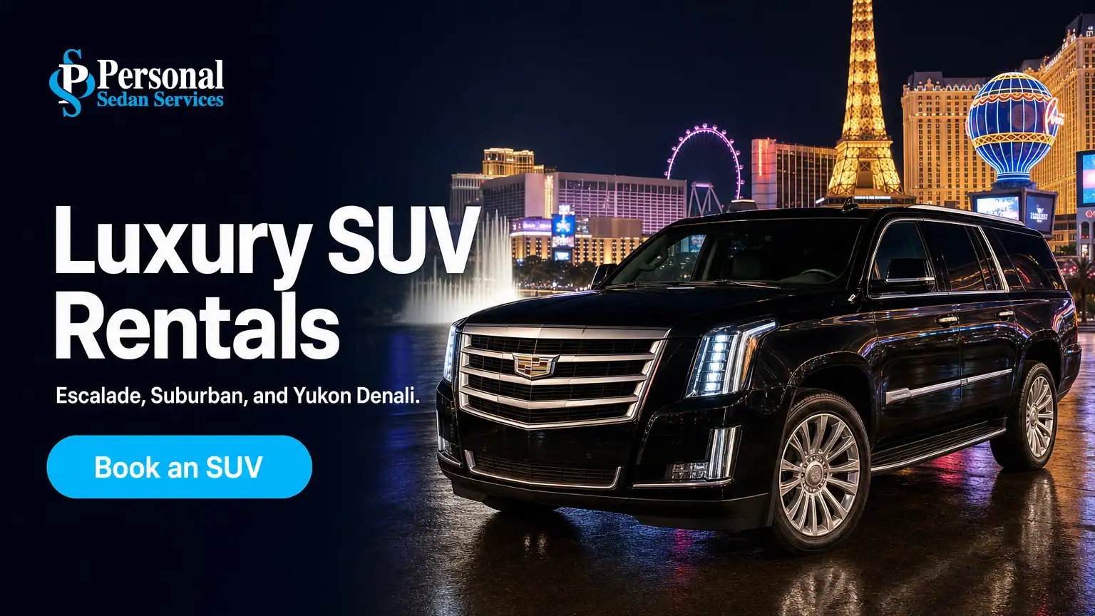 Book a Las Vegas luxury SUV rental with Personal Sedan Services