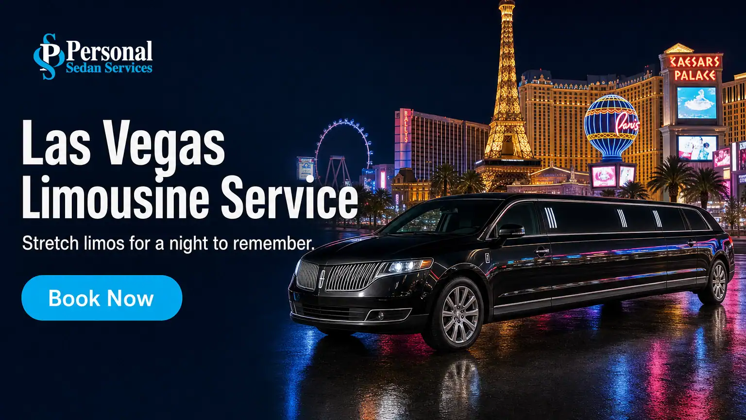 Book Las Vegas limousine service with Personal Sedan Services