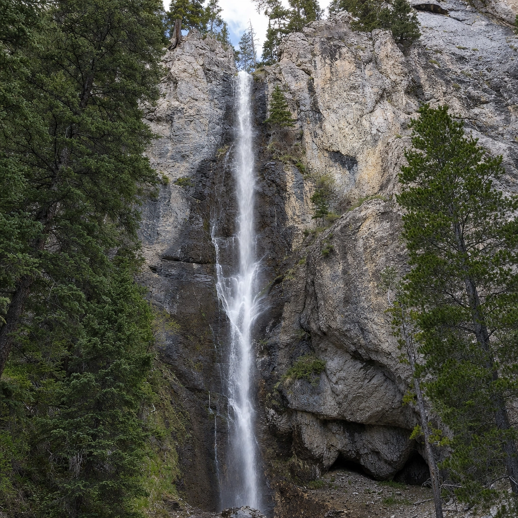 Mary Jane Falls Mount Charleston – Personal Sedan Services The thin waterfall and rock alcove at Mary Jane Falls on Mount Charleston near Las Vegas
