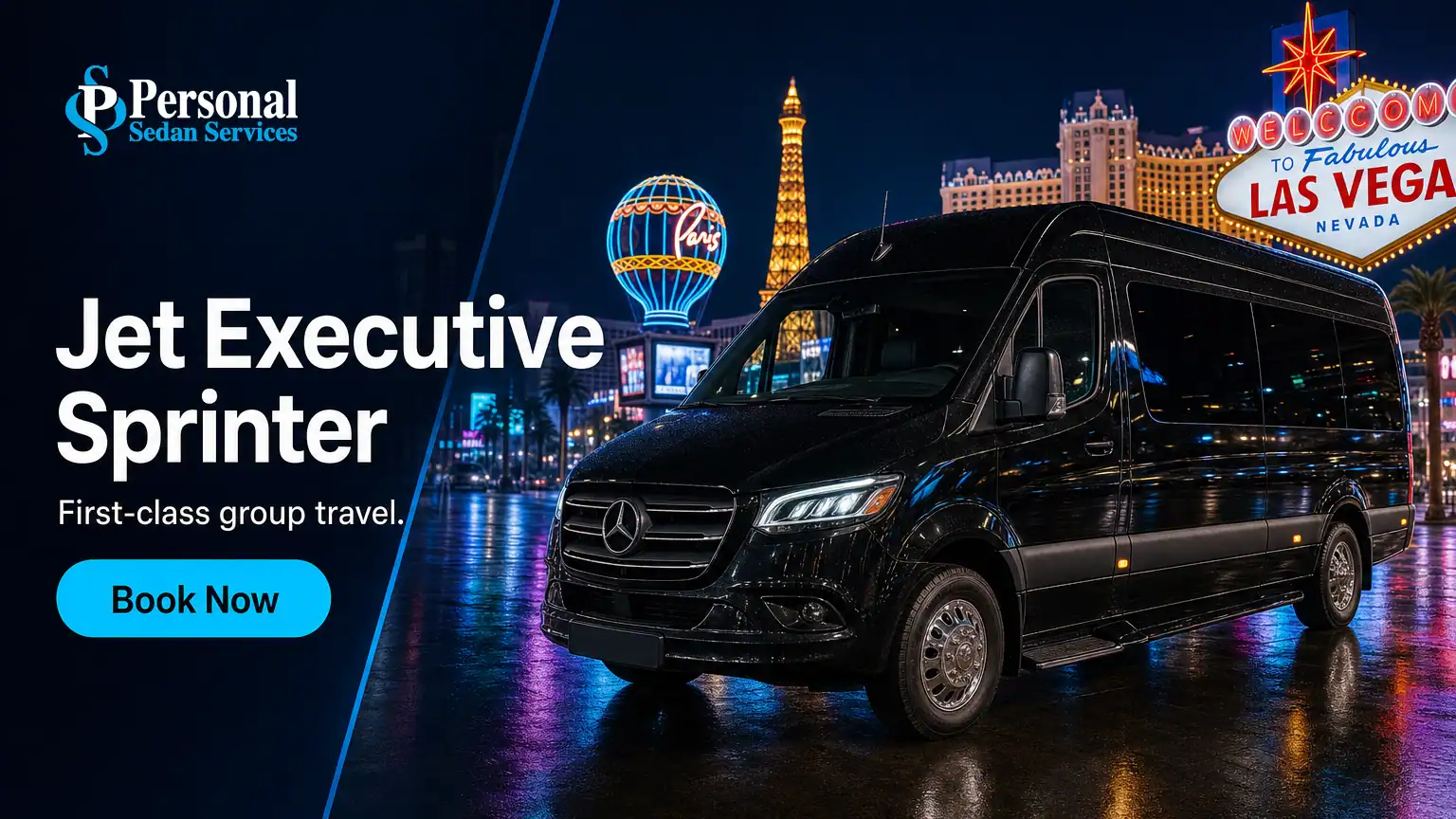 Book the Jet Executive Sprinter in Las Vegas with Personal Sedan Services