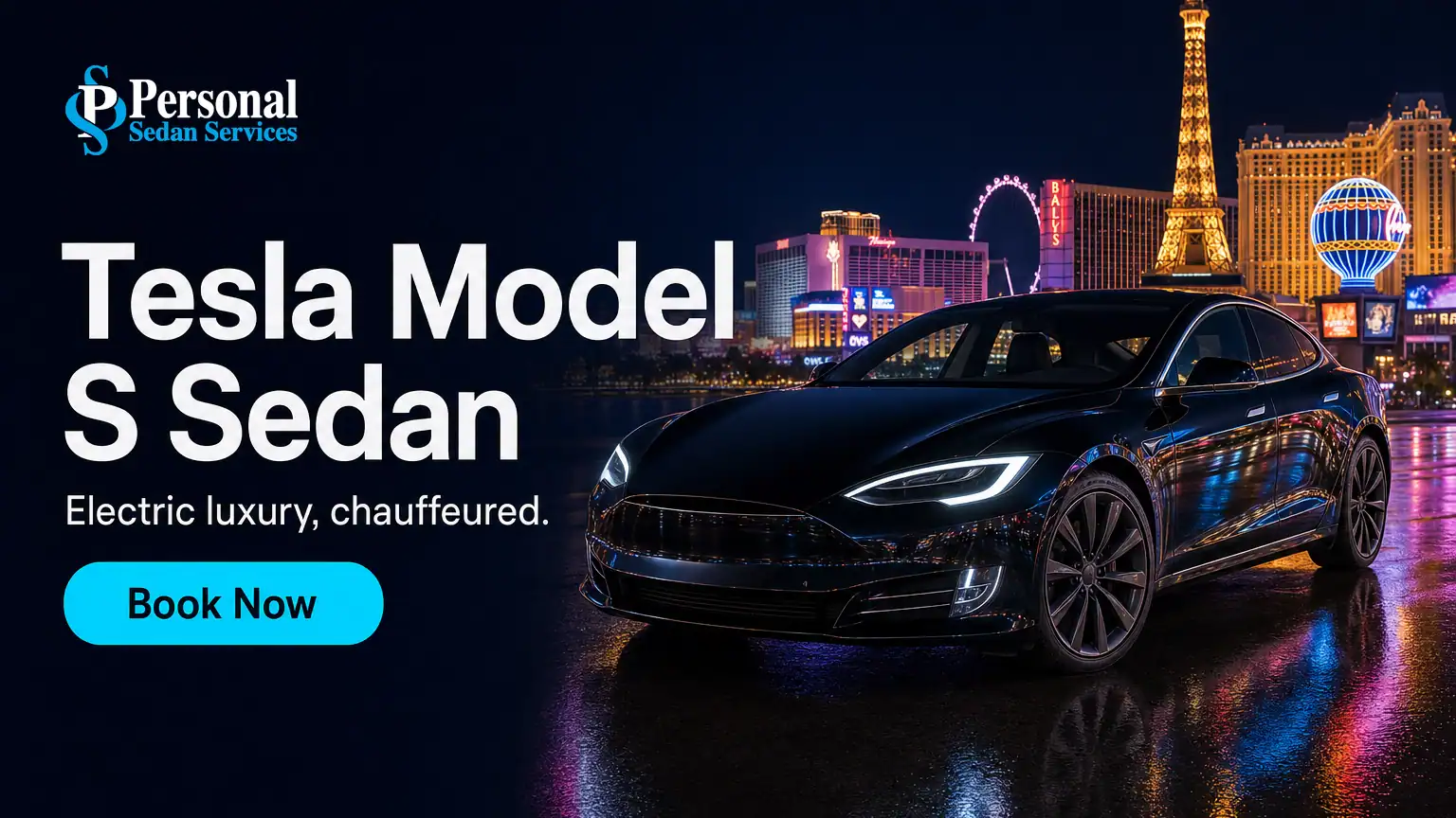 Book the Tesla Model S Sedan in Las Vegas with Personal Sedan Services