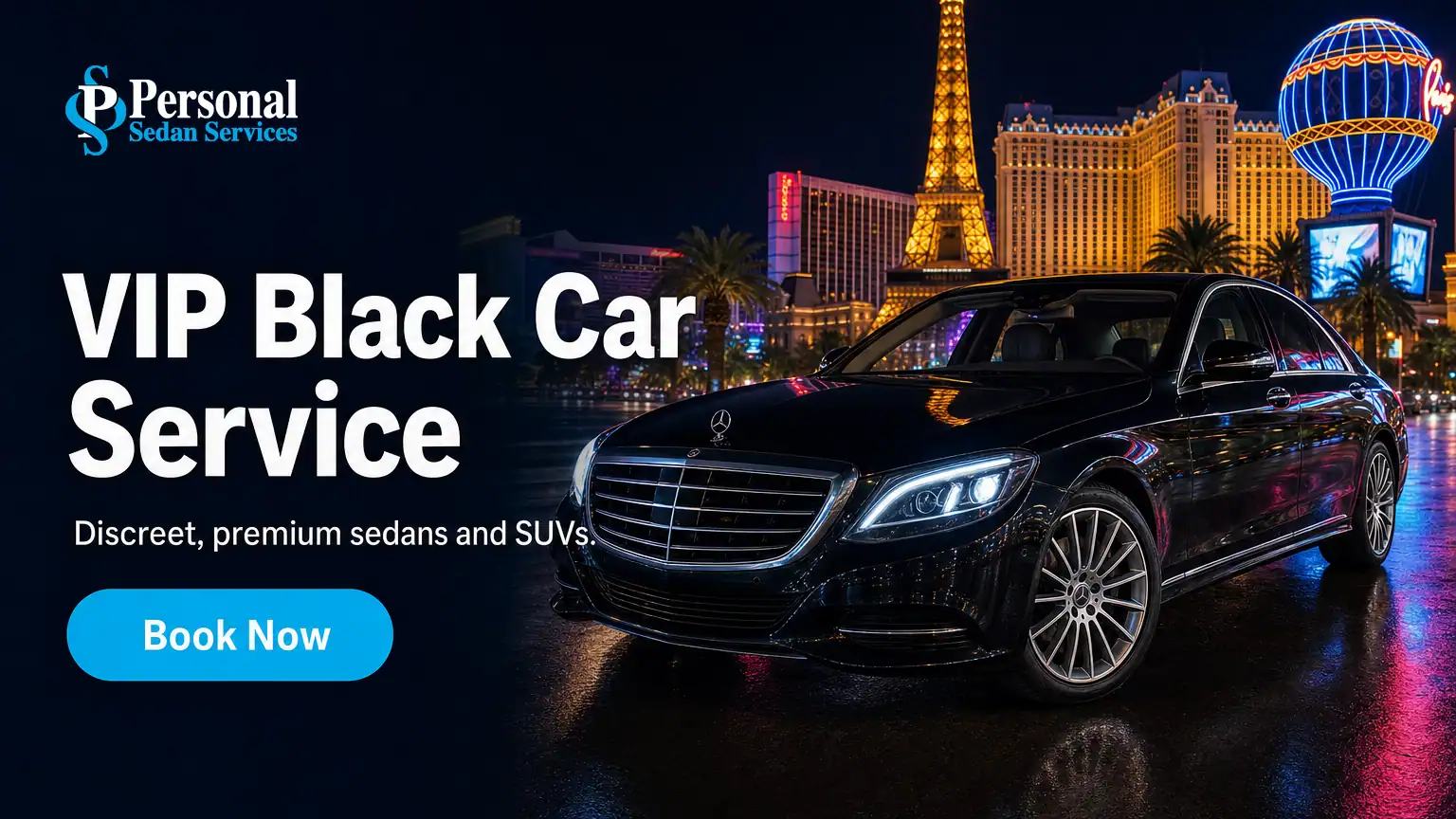 Book VIP Black Car Service in Las Vegas with Personal Sedan Services